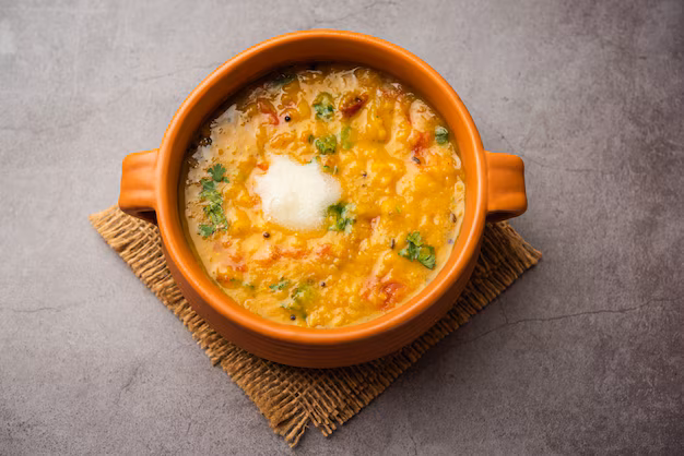 dal fry with desi ghee clarified butter most popular healthy main cource recipe indian subcontinent 466689 2893
